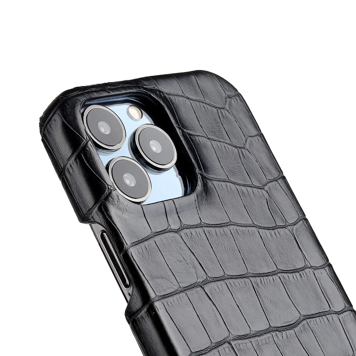 Luxury Crocodile Leather Case for iPhone – Shockproof & Stylish