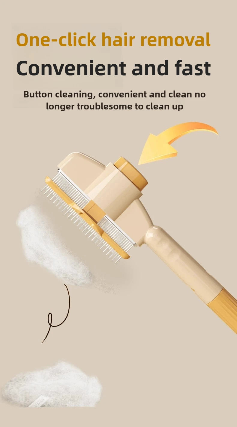 Multi-functional pet comb, hair and flea remover