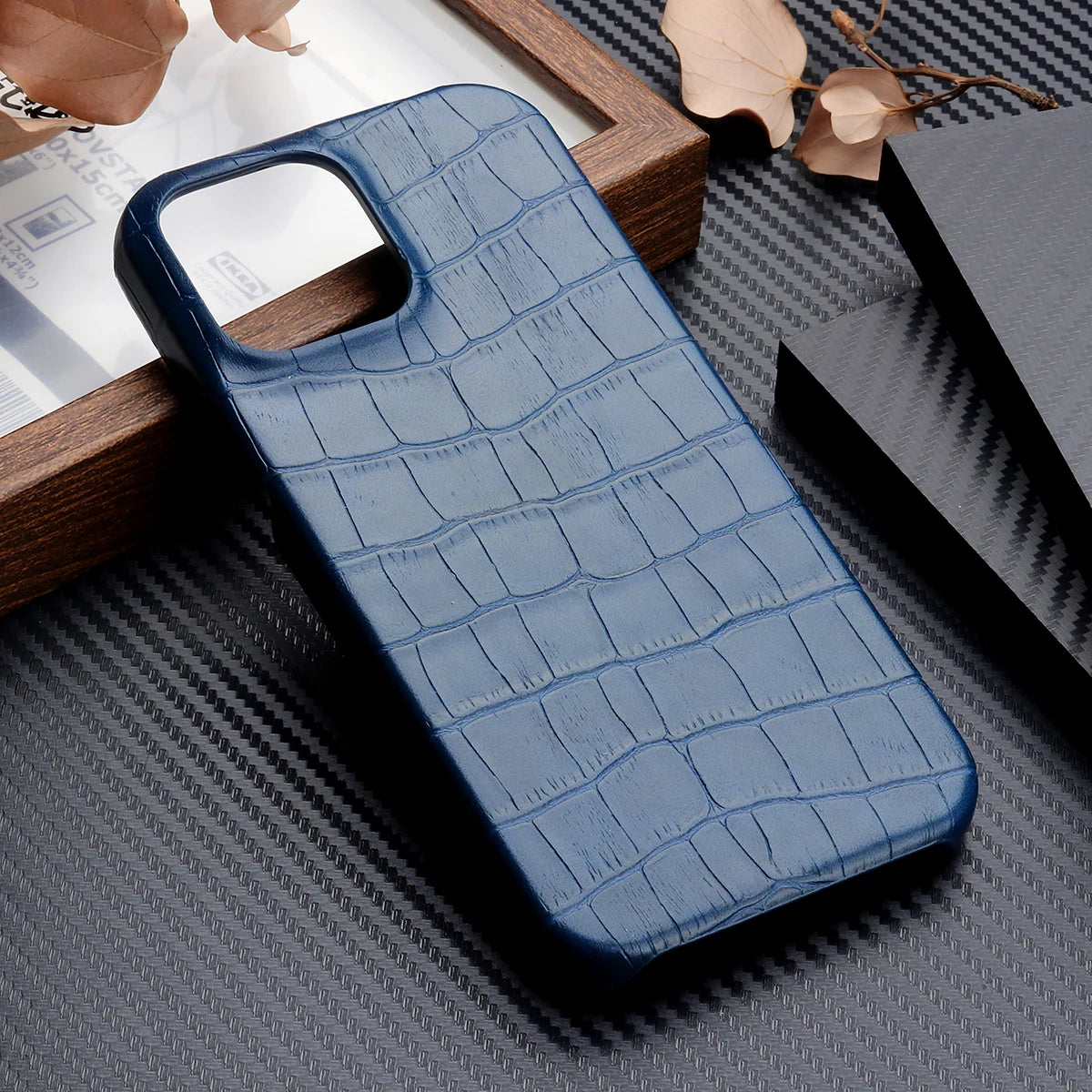 Luxury Crocodile Leather Case for iPhone – Shockproof & Stylish