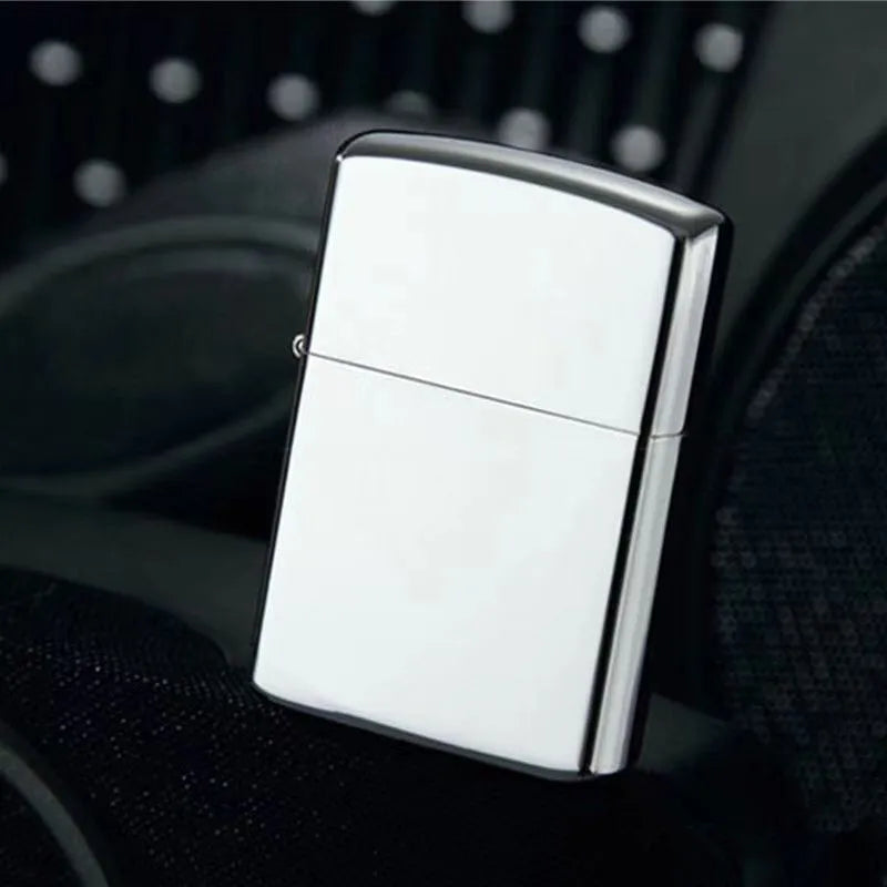 Zorro brass kerosene windproof lighter with personalized creativity, ultra-thin square angle smooth kerosene machine