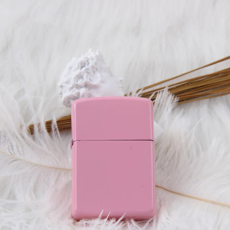 Zorro brass kerosene windproof lighter with personalized creativity, ultra-thin square angle smooth kerosene machine
