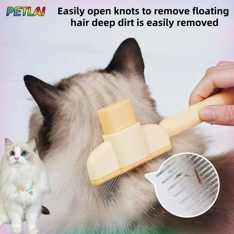 Multi-functional pet comb, hair and flea remover