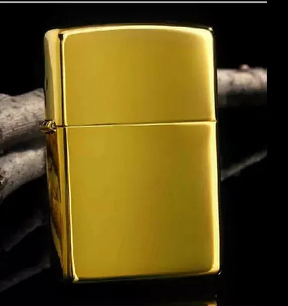 Zorro brass kerosene windproof lighter with personalized creativity, ultra-thin square angle smooth kerosene machine