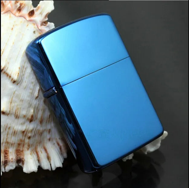 Zorro brass kerosene windproof lighter with personalized creativity, ultra-thin square angle smooth kerosene machine