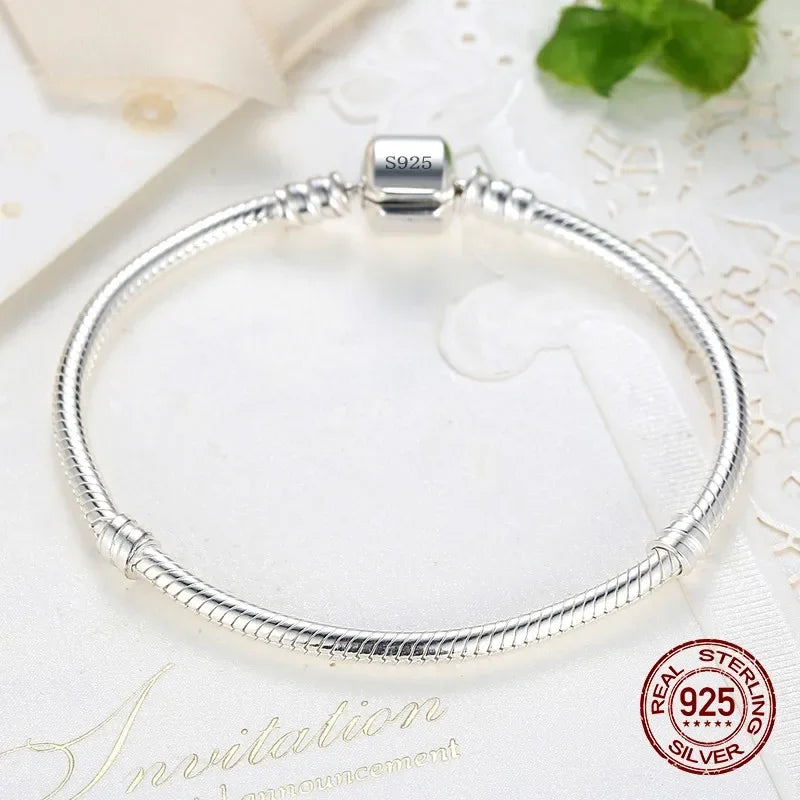 Handmade 925 Silver Snake Chain Bracelet – Elegant & Timeless