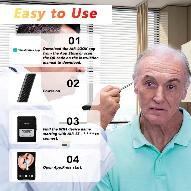 EarClear Limpiador de Oido con Cámara